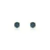Adg Boucles D'oreilles Puces Elea Or Jaune Topaze Bleu London