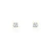 Histoire D'Or Boucles D'oreilles Puces Daria Serti Griffe 2 Or Jaune Oxyde