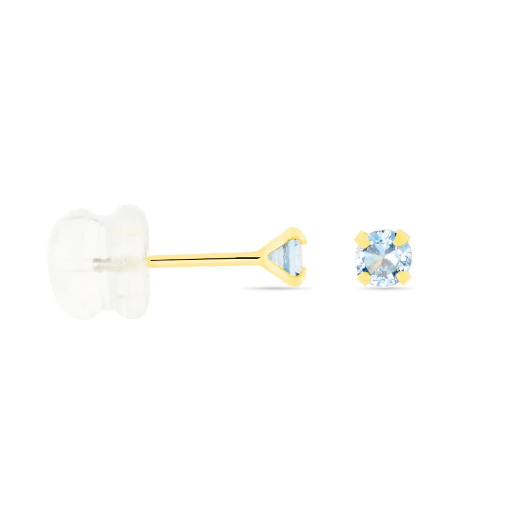 Histoire D'Or Boucles D'oreilles Puces Daria Serti Griffe 2 Or Jaune Oxyde 2 Histoire D'Or Boucles D'oreilles Puces Daria Serti Griffe 2 Or Jaune Oxyde – Image 2