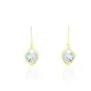 Histoire D'Or Boucles D'oreilles Pendantes Rosaline Or Jaune Topaze Et Oxyde