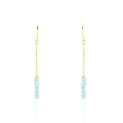 Histoire D'Or Boucles D'oreilles Puces Or Jaune Topaze