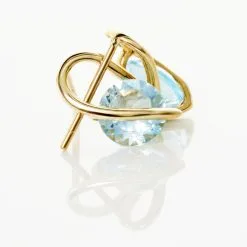 Histoire D'Or Boucles D'oreilles Puces Or Jaune Berecyntia Topaze -Boucles d'oreilles pendantes Soldes Boutique B3OFJTB364 view2