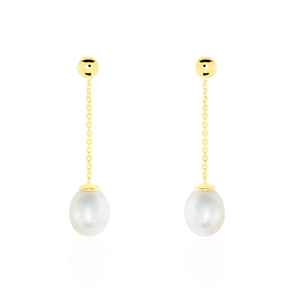 Histoire D'Or Boucles D'oreilles Pendantes Valera Or Jaune Perle De Culture 1 Histoire D'Or Boucles D'oreilles Pendantes Valera Or Jaune Perle De Culture