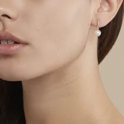 Histoire D'Or Boucles D'oreilles Pendantes Sibylle Or Jaune Perle De Culture -Boucles d'oreilles pendantes Soldes Boutique B3OFJU2214 model0