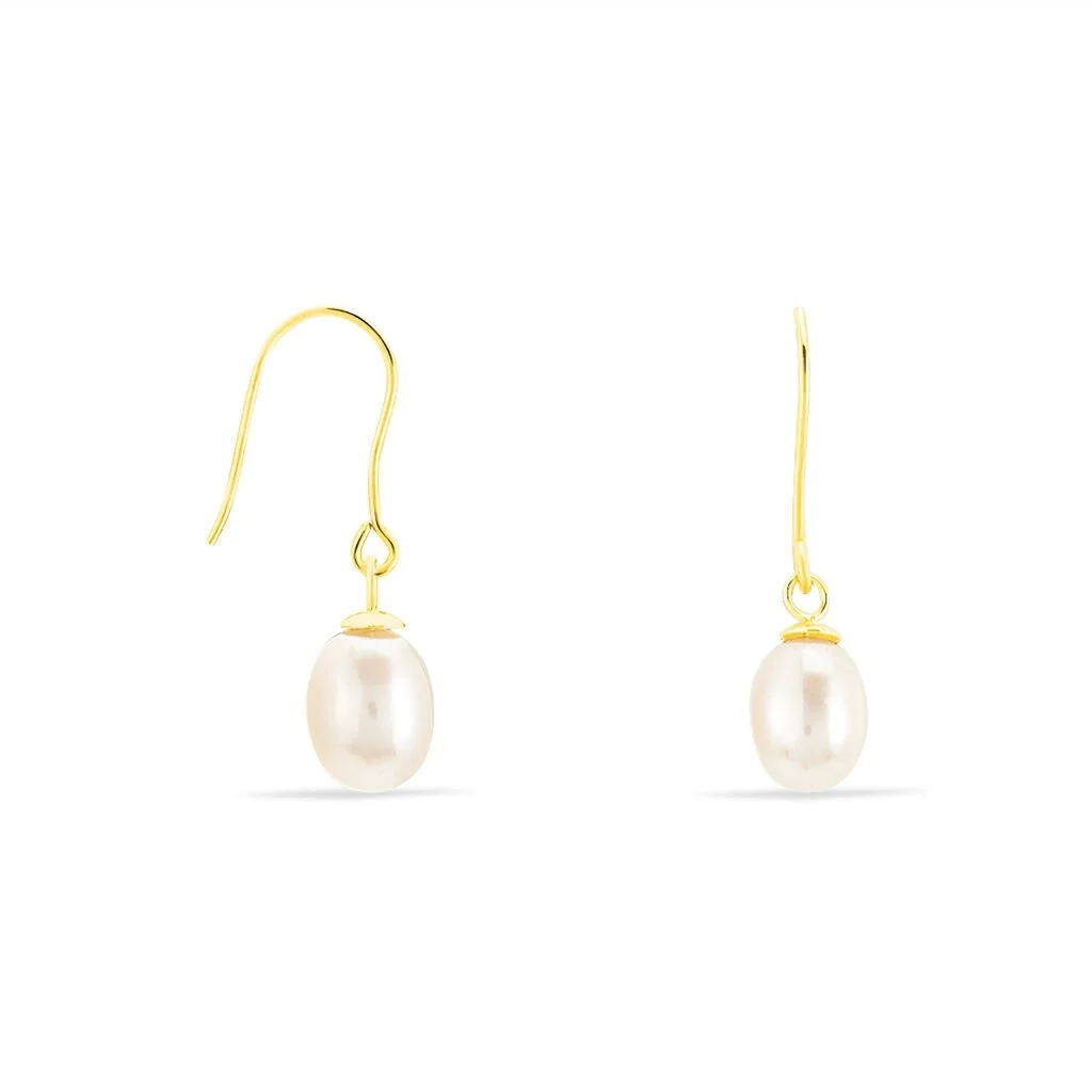 Histoire D'Or Boucles D'oreilles Pendantes Baroque Or Jaune Perle De Culture 2 Histoire D'Or Boucles D'oreilles Pendantes Baroque Or Jaune Perle De Culture – Image 2