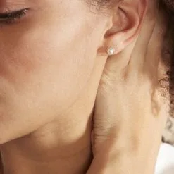 Histoire D'Or Boucles D'oreilles Puces Siera Or Jaune Perle De Culture -Boucles d'oreilles pendantes Soldes Boutique B3OFJU2277 model0