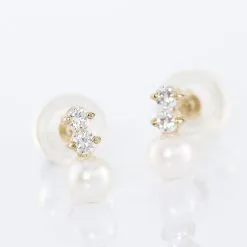 Histoire D'Or Boucles D'oreilles Pendantes Taima Or Jaune Perle De Culture -Boucles d'oreilles pendantes Soldes Boutique B3OFJU2279 view2