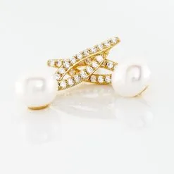 Histoire D'Or Boucles D'oreilles Pendantes Tesnimae Or Jaune Oxyde Perle De Culture -Boucles d'oreilles pendantes Soldes Boutique B3OFJU2281 view2