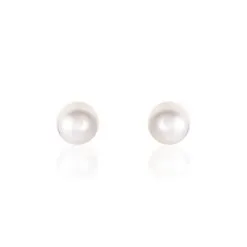 Histoire D'Or Boucles D'oreilles Puces Suki Or Jaune Perle De Culture