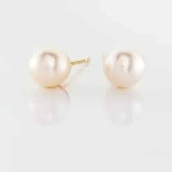 Histoire D'Or Boucles D'oreilles Puces Suki Rondes Nacres Or Jaune Perle De Culture 7 Histoire D'Or Boucles D'oreilles Puces Suki Rondes Nacres Or Jaune Perle De Culture -Boucles d'oreilles pendantes Soldes Boutique B3OFJU2337 view2