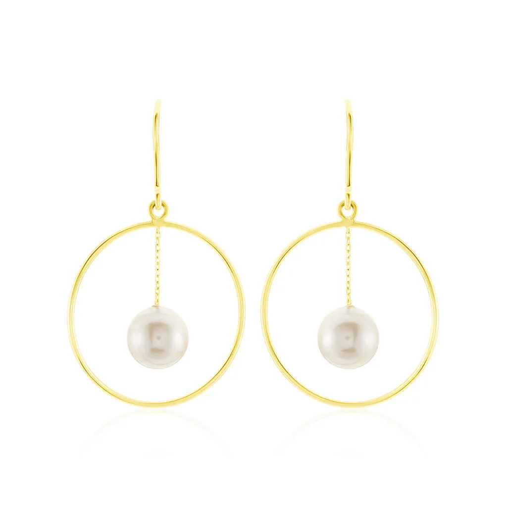 Histoire D'Or Boucles D'oreilles Pendantes Joris Or Jaune Perle De Culture 1 Histoire D'Or Boucles D'oreilles Pendantes Joris Or Jaune Perle De Culture