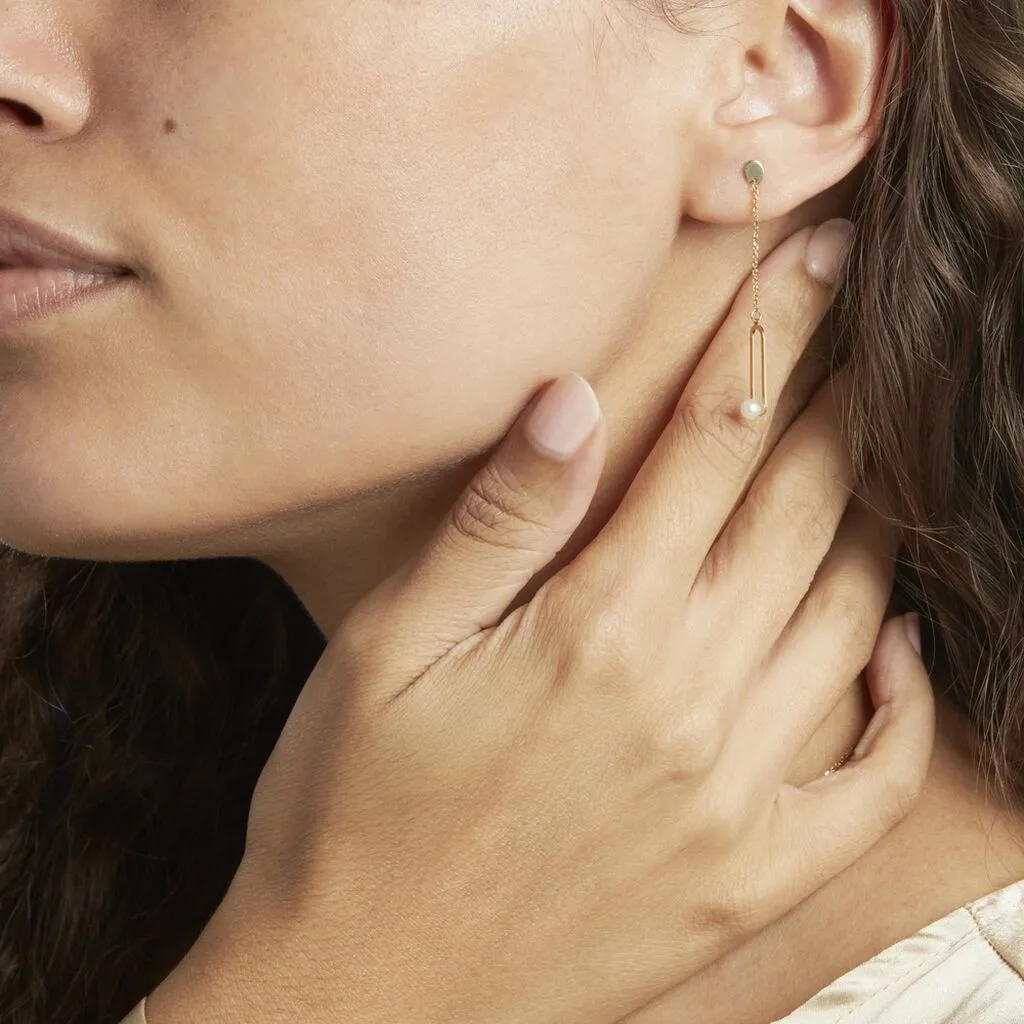 Histoire D'Or Boucles D'oreilles Pendantes Or Jaune Lucasta Perle De Culture 4 Histoire D'Or Boucles D'oreilles Pendantes Or Jaune Lucasta Perle De Culture – Image 4