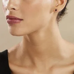 Histoire D'Or Boucles D'oreilles Puces Micaelle Teintees Or Jaune Perle De Culture -Boucles d'oreilles pendantes Soldes Boutique B3OFJUH008 model0