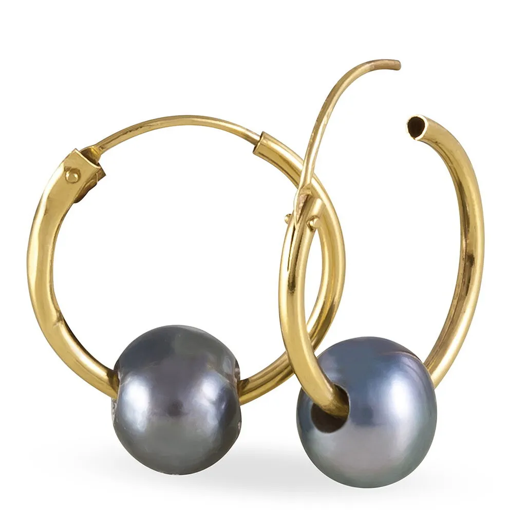 Histoire D'Or Boucles D'oreilles Puces Suraya Or Jaune Perle De Culture 3 Histoire D'Or Boucles D'oreilles Puces Suraya Or Jaune Perle De Culture – Image 3