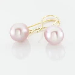 Histoire D'Or Boucles D'oreilles Pendantes Baroque Or Jaune Perle De Culture -Boucles d'oreilles pendantes Soldes Boutique B3OFJUS013 view2