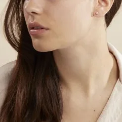 Histoire D'Or Boucles D'oreilles Puces Ursulina Or Jaune Perle De Culture -Boucles d'oreilles pendantes Soldes Boutique B3OFJUS019 model1