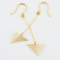Histoire D'Or Boucles D'oreilles Pendantes Katie Or Jaune -Boucles d'oreilles pendantes Soldes Boutique B3OFJW002K view2