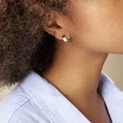 Histoire D'Or Créoles Michaelina Or Jaune -Boucles d'oreilles pendantes Soldes Boutique B3OFJW003D model1