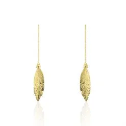 Histoire D'Or Boucles D'oreilles Pendantes Soline Or Jaune