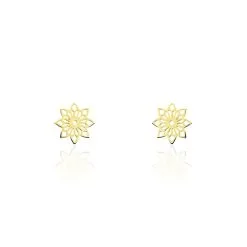 Histoire D'Or Boucles D'oreilles Puces Albiorica Or Jaune