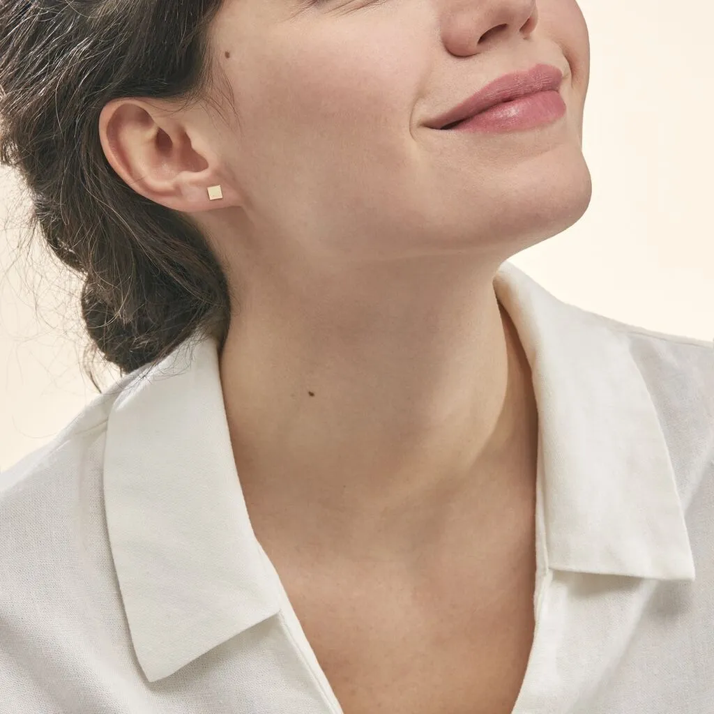 Histoire D'Or Boucles D'oreilles Puces Genovera Or Jaune 4 Histoire D'Or Boucles D'oreilles Puces Genovera Or Jaune – Image 4