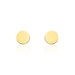 Histoire D'Or Boucles D'oreilles Puces Genovera Or Jaune