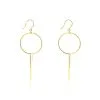 Histoire D'Or Boucles D'oreilles Pendantes Solaire Or Jaune