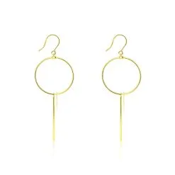 Histoire D'Or Boucles D'oreilles Pendantes Solaire Or Jaune