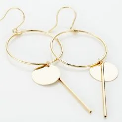 Histoire D'Or Boucles D'oreilles Pendantes Solaire Or Jaune -Boucles d'oreilles pendantes Soldes Boutique B3OFJW006Q view2