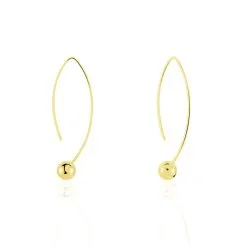 Histoire D'Or Créoles Helle Amande Or Jaune