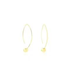 Histoire D'Or Créoles Helle Amande Or Jaune