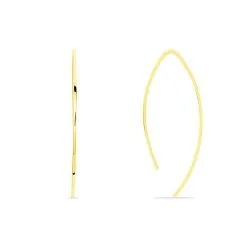 Histoire D'Or Créoles Helle Amande Or Jaune -Boucles d'oreilles pendantes Soldes Boutique B3OFJW007A view2