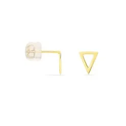 Histoire D'Or Boucles D'oreilles Puces Anne-berengere Triangle Or Jaune -Boucles d'oreilles pendantes Soldes Boutique B3OFJW007X view1