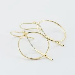 Histoire D'Or Boucles D'oreilles Pendantes Tila Or Jaune -Boucles d'oreilles pendantes Soldes Boutique B3OFJW008I view2