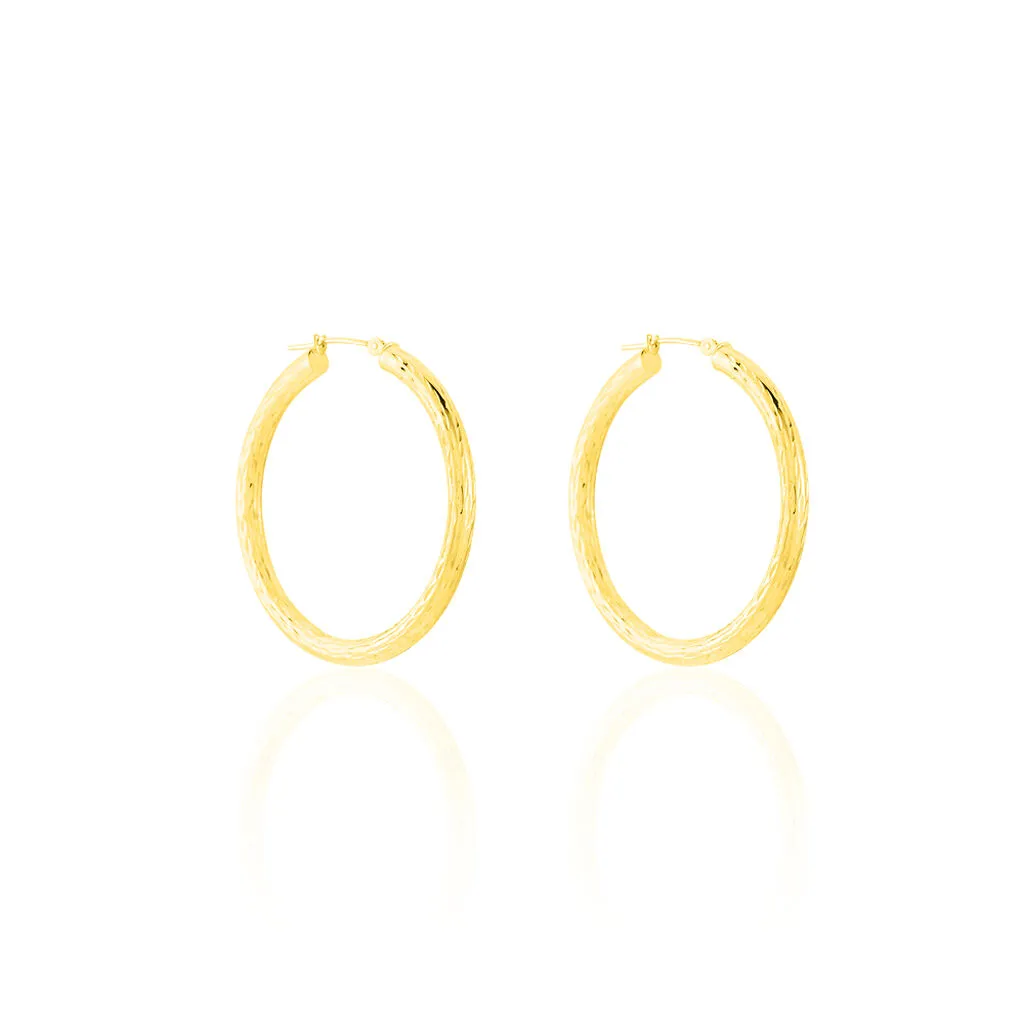 Histoire D'Or Créoles Cleanne Diamantees Fil Rond Or Jaune 1 Histoire D'Or Créoles Cleanne Diamantees Fil Rond Or Jaune