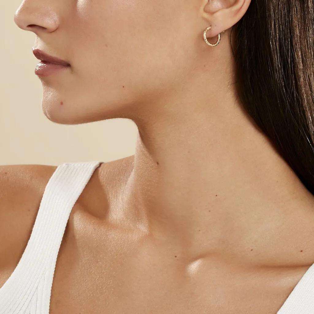 Histoire D'Or Créoles Cayla Or Jaune 5 Histoire D'Or Créoles Cayla Or Jaune – Image 5