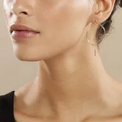 Histoire D'Or Créoles Ally Cercles Ajourés Or Jaune -Boucles d'oreilles pendantes Soldes Boutique B3OFJW00B0 model0