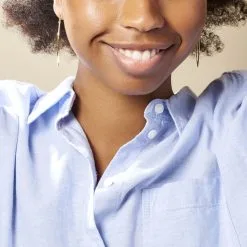 Histoire D'Or Créoles Roseane Hexagone Or Jaune -Boucles d'oreilles pendantes Soldes Boutique B3OFJW00B3 model1