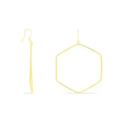 Histoire D'Or Créoles Roseane Hexagone Or Jaune -Boucles d'oreilles pendantes Soldes Boutique B3OFJW00B3 view2