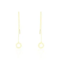 Histoire D'Or Boucles D'oreilles Pendantes Florent Or Jaune