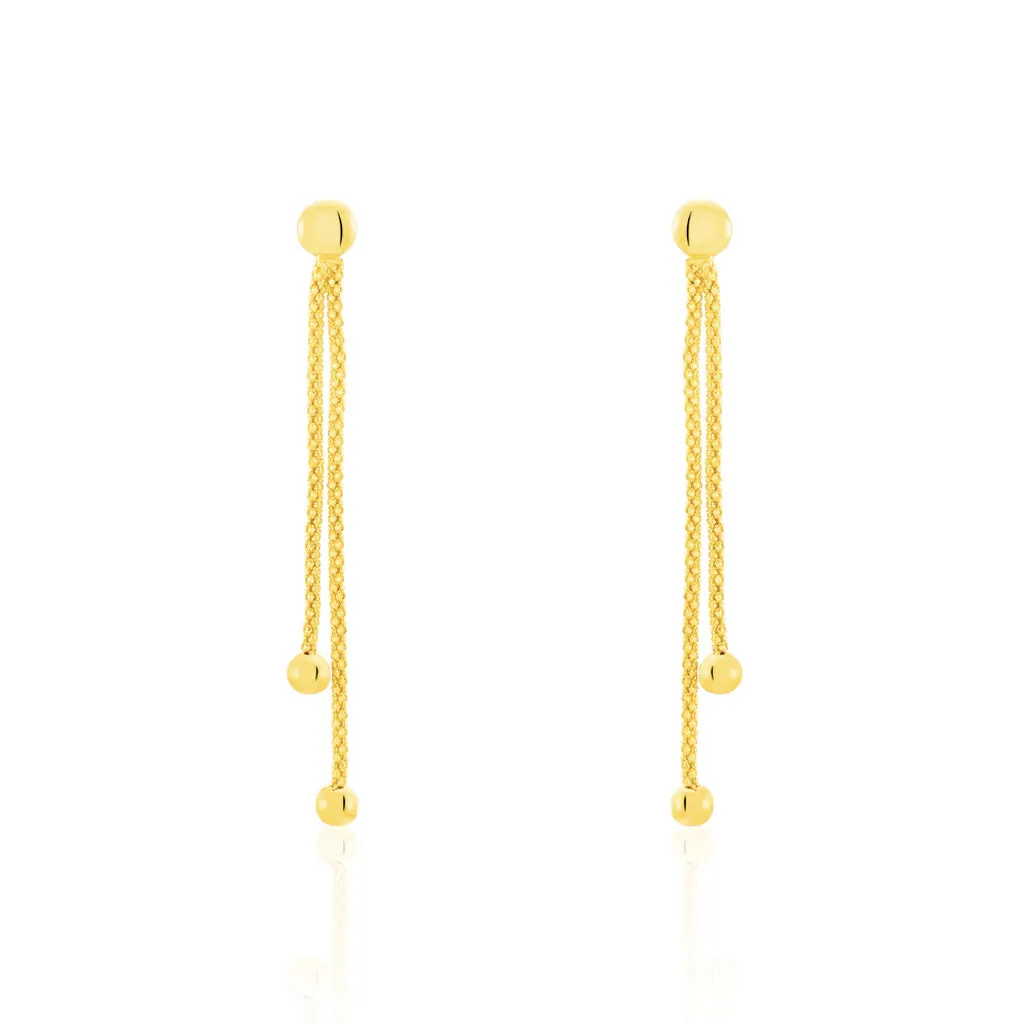 Histoire D'Or Boucles D'oreilles Pendantes Assiba Or Jaune 1 Histoire D'Or Boucles D'oreilles Pendantes Assiba Or Jaune