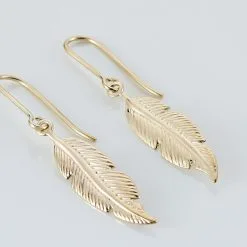 Histoire D'Or Boucles D'oreilles Pendantes Indian Nature Feuilles Or Jaune -Boucles d'oreilles pendantes Soldes Boutique B3OFJW00C8 view2