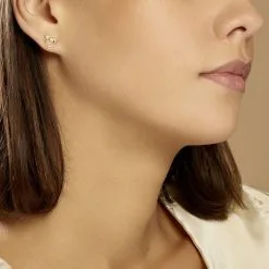 Histoire D'Or Boucles D'oreilles Puces Fulvie Double Dauphins Or Jaune -Boucles d'oreilles pendantes Soldes Boutique B3OFJW00CL model0