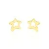Histoire D'Or Boucles D'oreilles Puces Alphonsine Etoile De Mer Or Jaune
