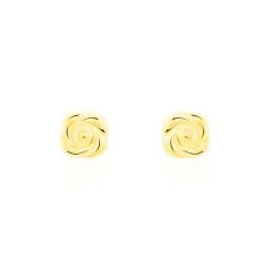 Histoire D'Or Boucles D'oreilles Puces Philine Fleur Or Jaune