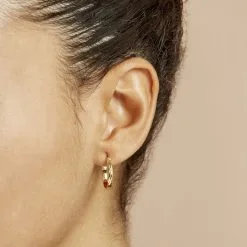 Histoire D'Or Créoles Ananas Or Jaune 9 Histoire D'Or Créoles Ananas Or Jaune -Boucles d'oreilles pendantes Soldes Boutique B3OFJW00D0 model1