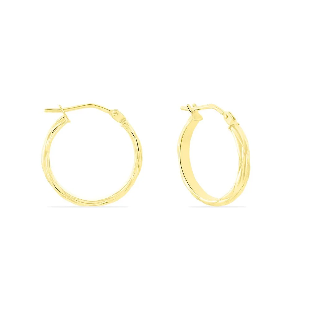 Histoire D'Or Créoles Ananas Or Jaune 2 Histoire D'Or Créoles Ananas Or Jaune – Image 2