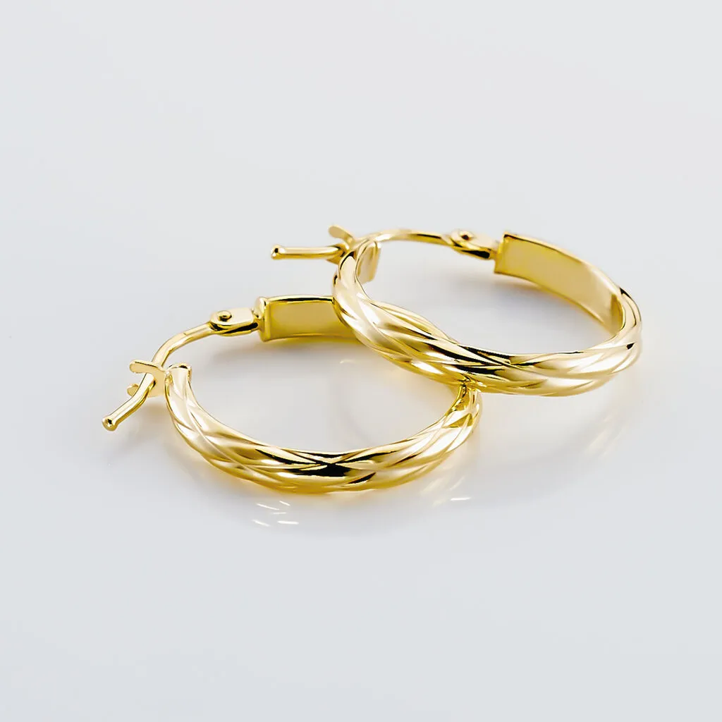 Histoire D'Or Créoles Ananas Or Jaune 3 Histoire D'Or Créoles Ananas Or Jaune – Image 3