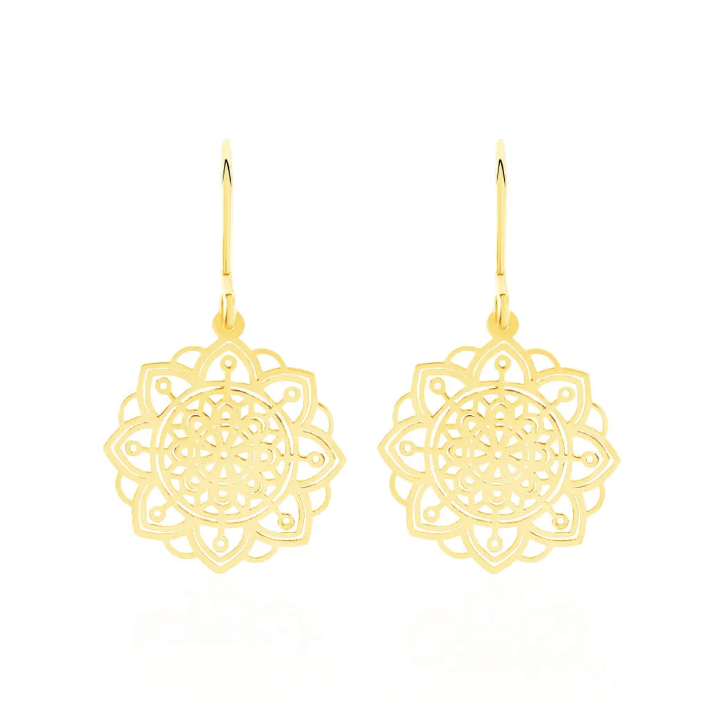 Histoire D'Or Boucles D'oreilles Pendantes Jovita Or Jaune 1 Histoire D'Or Boucles D'oreilles Pendantes Jovita Or Jaune