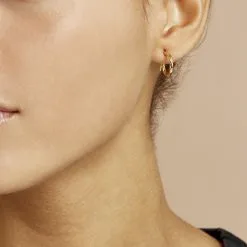 Histoire D'Or Créoles Bartimee Or Jaune -Boucles d'oreilles pendantes Soldes Boutique B3OFJW00EL model0